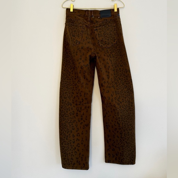 Citizens Of Humanity barrel Jeans Miro Long Relaxed Jeans in Sepia Cheetah - Picture 3 of 8